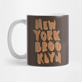 Vibrant Brooklyn: Embrace the Bold Spirit of NYC's Hip Heart Mug